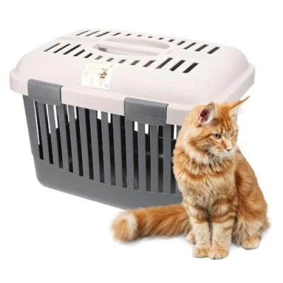 Abbildung von GarPet Tiertransportbox Transport Box Oben Öffnen Hunde Katzen Kleintier Top Dachöffnung