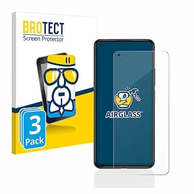 Abbildung von BROTECT Schutzglas für Xiaomi Mi 11 Lite 5G (3 Stück) Schutzfolie Panzer Folie Glas [Extrem Kratzfest 9H, Anti Fingerprint, Ultra Transparent]