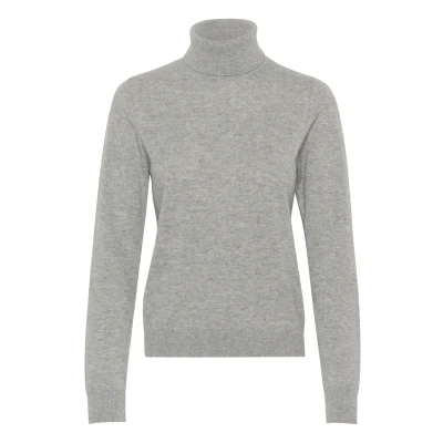 Abbildung von Part Two Strickpullover, Damen, Größe: 40, Grey melange