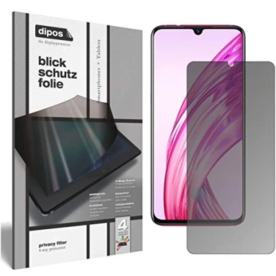 Abbildung von dipos I Blickschutzfolie matt kompatibel mit Vivo X23 Sichtschutz Folie Display Schutzfolie Privacy Filter