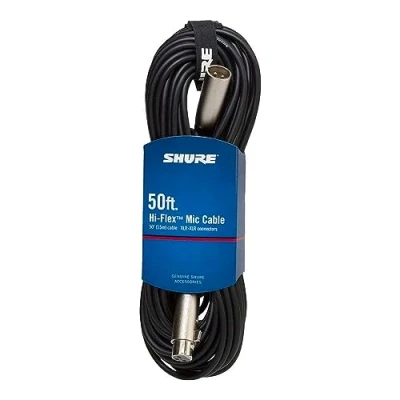 Abbildung von Shure C50J Hi Flex XLR Kabelverbinder, 15 m, Chrom