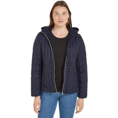 Abbildung von Tommy Hilfiger Feminine Jacket Daunenjacke, Damen, Größe: 3XL, Desert sky