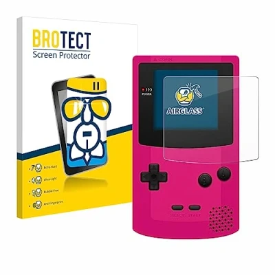 Abbildung von BROTECT Schutzglas für Nintendo Gameboy Color Schutzfolie Panzer Folie Glas [Extrem Kratzfest 9H, Anti Fingerprint, Ultra Transparent]