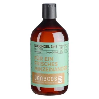 Abbildung von Benecos Duschgel Minze 2in1 Haut+Haar 500ml