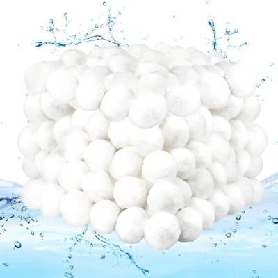 Abbildung von MOKHT Filterbälle Pool 1400g für Sandfilteranlagen, Filterball Ersetzen 50KG Filtersand, Filterballs Sandfilteranlage Schwimmbad, Filterpumpe, Poolreinigung Zubehör