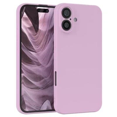 Abbildung von EAZY Case Silikonhülle für iPhone 16 Plus Hülle Silikon weich stoßfeste Handyhülle Schutzhülle mit Kameraschutz Dünn Premium Schutz Cover TPU Phone Bumper in Violett