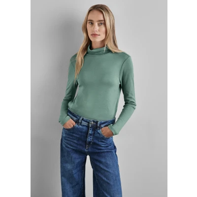 Abbildung von Cecil MIT Rollkragen Langarmshirt, Damen, Größe: 42, Grün