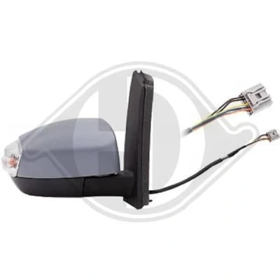 Abbildung von Außenspiegel Diederichs 1467324 rechts grundiert für elektr.Spiegelverstellung, beheizbar, konvex, mit Temperatursensor FORD: C Max 2, Grand