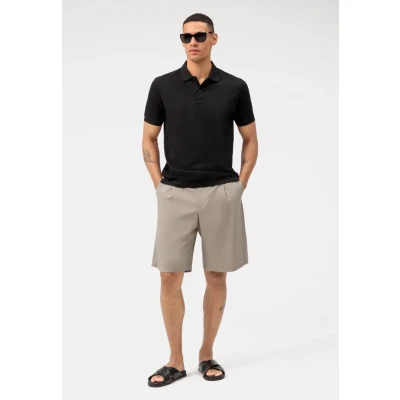 Abbildung von OLYMP Regular Fit Polo Halbarm geknöpfter Polokragen Baumwolle Pique schwarz Gr. XXXL