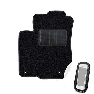 Abbildung von moto MOLTICO Fahrer Fußmatte Auto Velours Fahrerseite Autoteppiche Schwarz Fahrermatte 1 teilig passend für Audi A3 I 8L 1996 2003