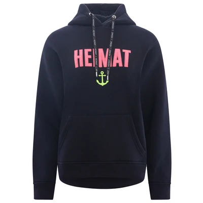 Abbildung von Zwillingsherz Sweatshirt mit &quot;Heimat&quot; Schriftzug, Ankermotiv und Details am Rücken