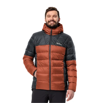 Abbildung von Jack Wolfskin Nebelhorn Hoody M Daunenjacke, Herren, Größe: Large, Carmine
