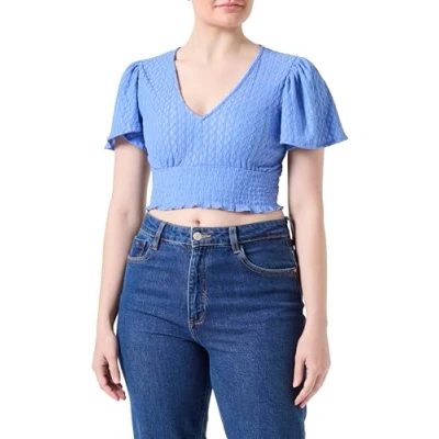 Abbildung von ONLY Onlhannah Smock Tshirt basic, Damen, Größe: Small, Ultramarine