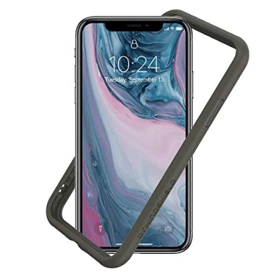 Abbildung von RhinoShield Bumper Case kompatibel mit [iPhone XS Max] CrashGuard NX Stoßdämpfende Schutzhülle im schlanken Design 3.5 Meter Fallschutz Graphite