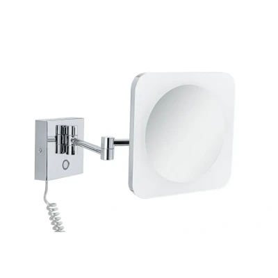 Abbildung von Paulmann LED Wandleuchte &quot;Jora IP44 White Switch 60lm 230V 3,3W Chrom, Weiß, Spiegel&quot;, 1 flammig, Kosmetikspiegel