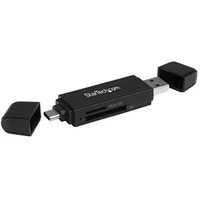 Abbildung von StarTech.com USB Speicherkartenlesegerät 3.0 SD Kartenleser Kompakt 5Gbit/s MicroSD Adapter (SDMSDRWU3AC)