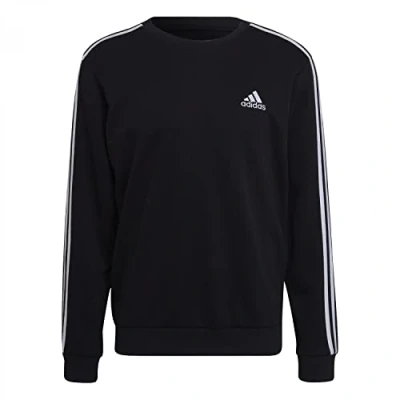 Abbildung von adidas Herren Sweatshirt M 3s Ft SWT, Schwarz/Weiß, GK9078, Gr.