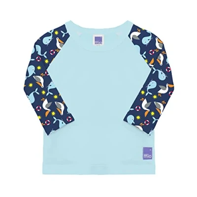 Abbildung von Bambino Mio, schützendes Schwimmshirt für Babys und Kleinkinder, Langarmshirt mit Sonnenschutz, LSF 40+, Schön, XL (2 Jahre+)