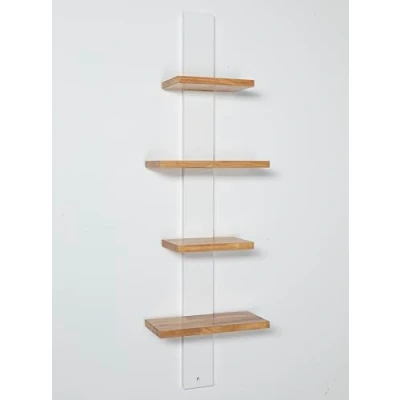 Abbildung von Terra Home Wandregal Esta, mit 4 Ablagen, Weiß, Weiß 1 tlg., Ablagen