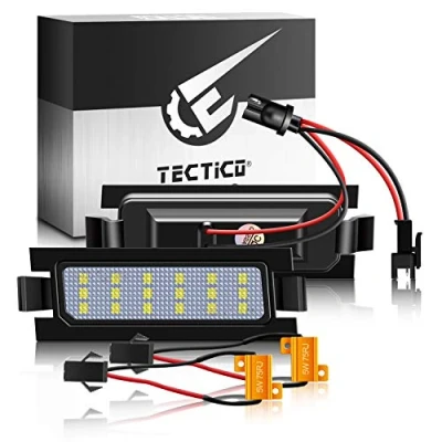 Abbildung von TECTICO LED Kennzeichenbeleuchtung Nummernschildbeleuchtung SMD Canbus Ultra Weiß für Ki a Ceed Typ ED JD/Hyun dai I30 CW GD 5D Accent Elantra GT, 2 Stücke