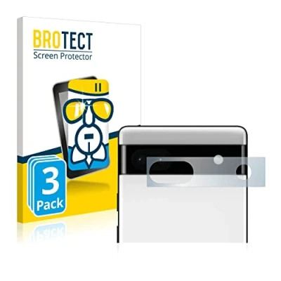 Abbildung von BROTECT Schutzglas für Google Pixel 6a (NUR Kameraschutz) (3 Stück) Schutzfolie Panzer Folie Glas [Extrem Kratzfest 9H, Anti Fingerprint,