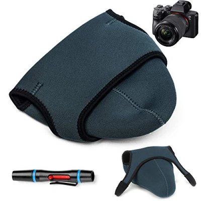 Abbildung von Fotover Kameratasche,weiches Neopren Reise tragen Schutzkameratasche Kompatibel mit Canon Nikon Sony Panasonic Pentax Olympus Fujifilm DSLR Kameras
