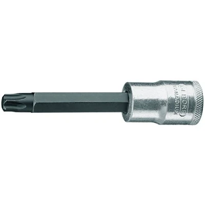 Abbildung von GEDORE ITX 19 L T60 100 Steckschlüsseleinsatz 1/2&quot;Zoll Chrom Vanadium Stahl Außen Torx