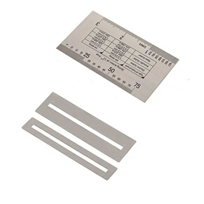 Abbildung von String Action ruler,String Ruler,Gitarren Zubehör,String Gauge Ruler Gitarren Lineal,String Lineal Für Messwerkzeug Luthier Tool Linealwerkzeug Mit Fret Protektore