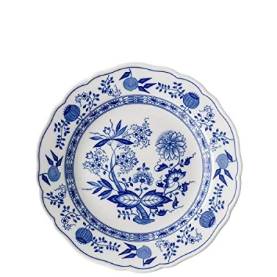 Abbildung von Hutschenreuther Blau Zwiebelmuster Speiseteller m. Fahne 25 cm