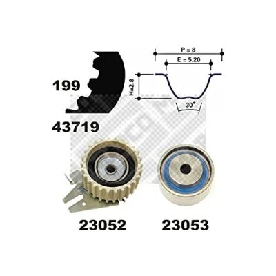 Abbildung von MAPCO 23008 Zahnriemensatz 199 ALFA ROMEO: 166, 159 Sportwagon, Brera