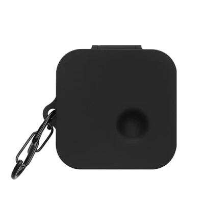 Abbildung von kwmobile Hülle kompatibel mit CMF by Nothing Ear 2024 Kopfhörer Silikon Schutzhülle Etui Case Cover Schoner in Schwarz