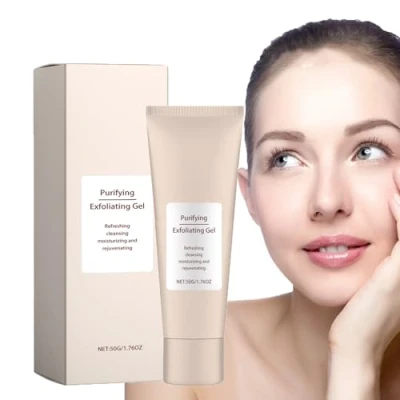 Abbildung von Purifying Exfoliating Gel,Peeling Gel,Tiefenreinigende Gesichtspeeling und Körperpeeling Peeling Cream,Exfoliating Scrub,Gesichtspeeling Reiniger,Exfoliating Scrub für Gesicht Körper