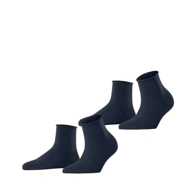 Abbildung von Esprit Basic PURE 2PACK Socken, Damen, Größe: 35 38, Space blue