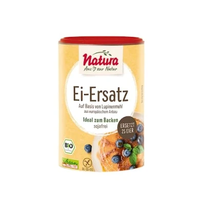 Abbildung von Natura Bio Ei Ersatz 175 g pflanzliche Alternative zu auf Basis von Lupinenmehl vegan Pulver zum Kochen und Backen
