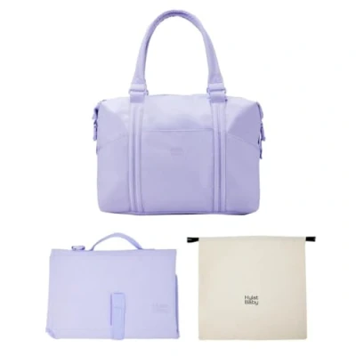 Abbildung von Hylat Baby Wickeltasche mit Wickelunterlage und Baumwolltasche moderne Tasche für Windeln Kindersachen ideal unterwegs