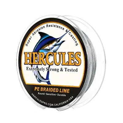Abbildung von HERCULES Super Cast 100m 2000m Yards Geflochtene Angelschnur 10lb 300lb Test für Salzwasser Süßwasser PE Geflecht Fischdraht Superline 8 Stränge