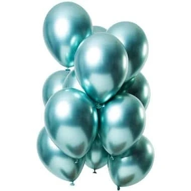 Abbildung von Grüne Chrom Setballons 12 Stücke