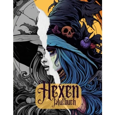 Abbildung von Hexen Malbuch: Ein gruseliges Ausmalbuch für Erwachsene Halloween Buch zum malen und Spaß haben