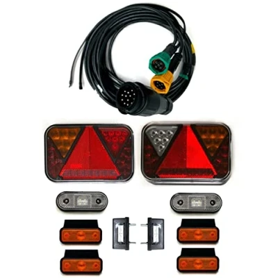 Abbildung von MelTruck® Anhängerbeleuchtung Set LED Rückleuchten Control Box CANBUS 13 polig Kabel 7,7m