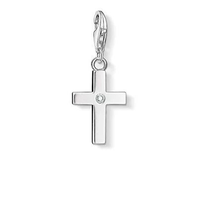 Abbildung von THOMAS SABO Charm Einhänger Kreuz, 0366 051 14, mit Zirkonia (synth)