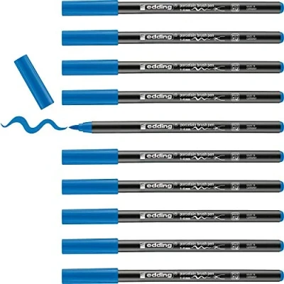 Abbildung von edding 4200 porcelein brushpen lichtblauw 10ST 1 4 mm / 4200010