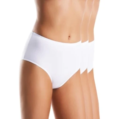 Abbildung von Teyli Bamboo SIMI PACK OF 3 Panties, Damen, Größe: 3XL, White
