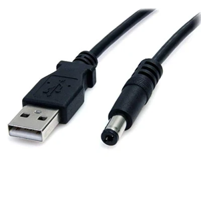 Abbildung von conecto Lade Kabel USB Stecker Typ A auf DC Hohlstecker (5,5 x 2,5 mm, 60 cm)