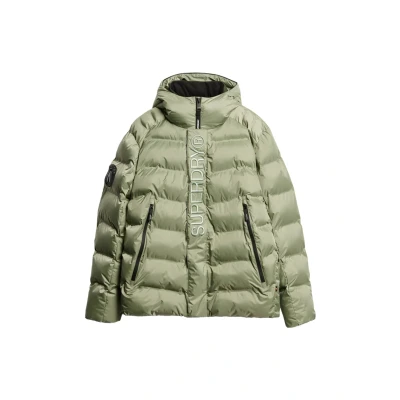 Abbildung von Superdry Graphic Puffer Winterjacke, Herren, Größe: XXL, Seagrass green