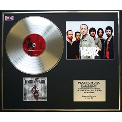 Abbildung von LINKIN PARK/Platin Schallplatte &amp; Foto Darstellung/Limitierte Edition/HYBRID THEORY