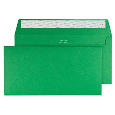 Abbildung von Blake Creative Colour 208 Briefumschläge Haftklebung Avocadogrün DL+ 114 x 229 mm 120g/m² 500 Stück