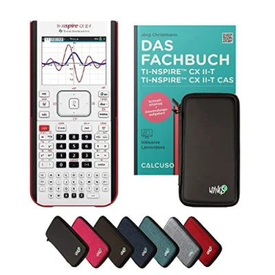 Abbildung von ﻿CALCUSO Standardpaket Schwarz mit Grafikrechner TI Nspire CX II T