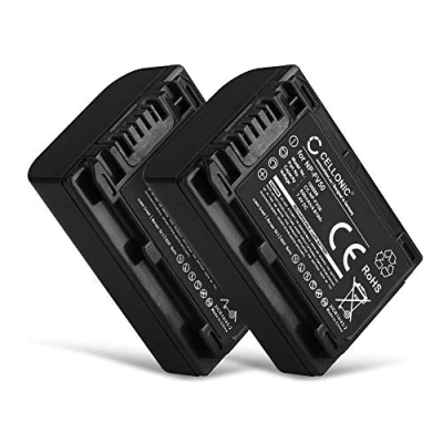 Abbildung von CELLONIC 2X NP FV50 FV70 FV100 Akku kompatibel mit Sony FDR AX33 AX53 AX100 AX700 HDR CX625 CX900 CX220 CX190 NEX VG10 VG30 7.2V 7.4V 650mAh