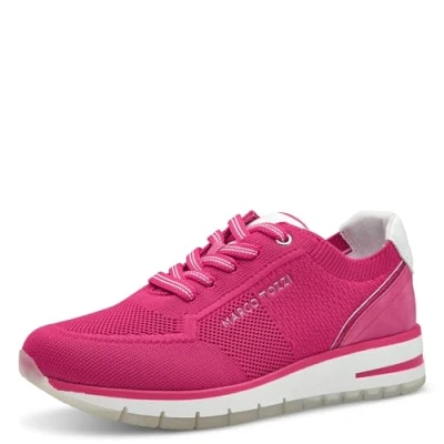 Abbildung von MARCO TOZZI Damen Sneaker flach Sportlich Bequem, Rosa (Pink Comb), 40 EU