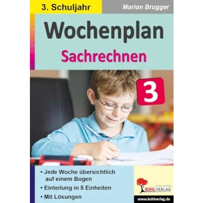 Abbildung von Wochenplan Sachrechnen / Klasse 3: Jede Woche übersichtlich auf einem Bogen